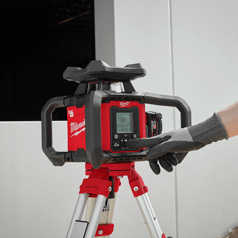 Milwaukee M18™ Dual Grade Rotary Laser 1,220m (4000') Red (Tool Only) M18RL12200C