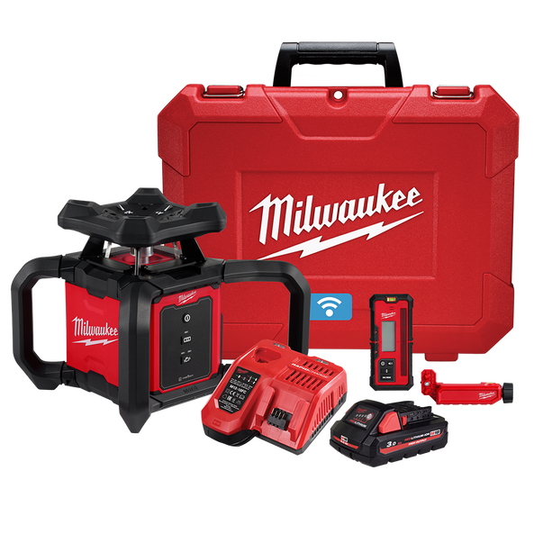 M18™ Horizontal Rotary Laser 610M (2000') Red Kit M18RL610-301C by Milwaukee