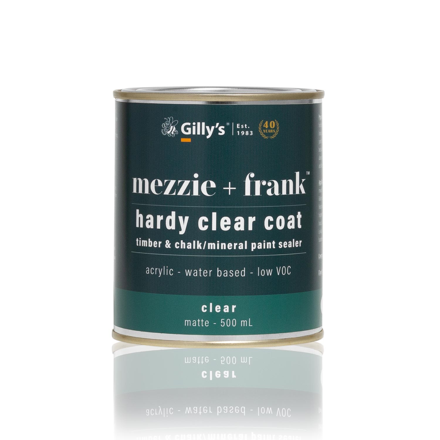 Mezzie + Frank Hardy Clear Coat Timber & Mineral / Chalk Paint Sealer by Gilly's