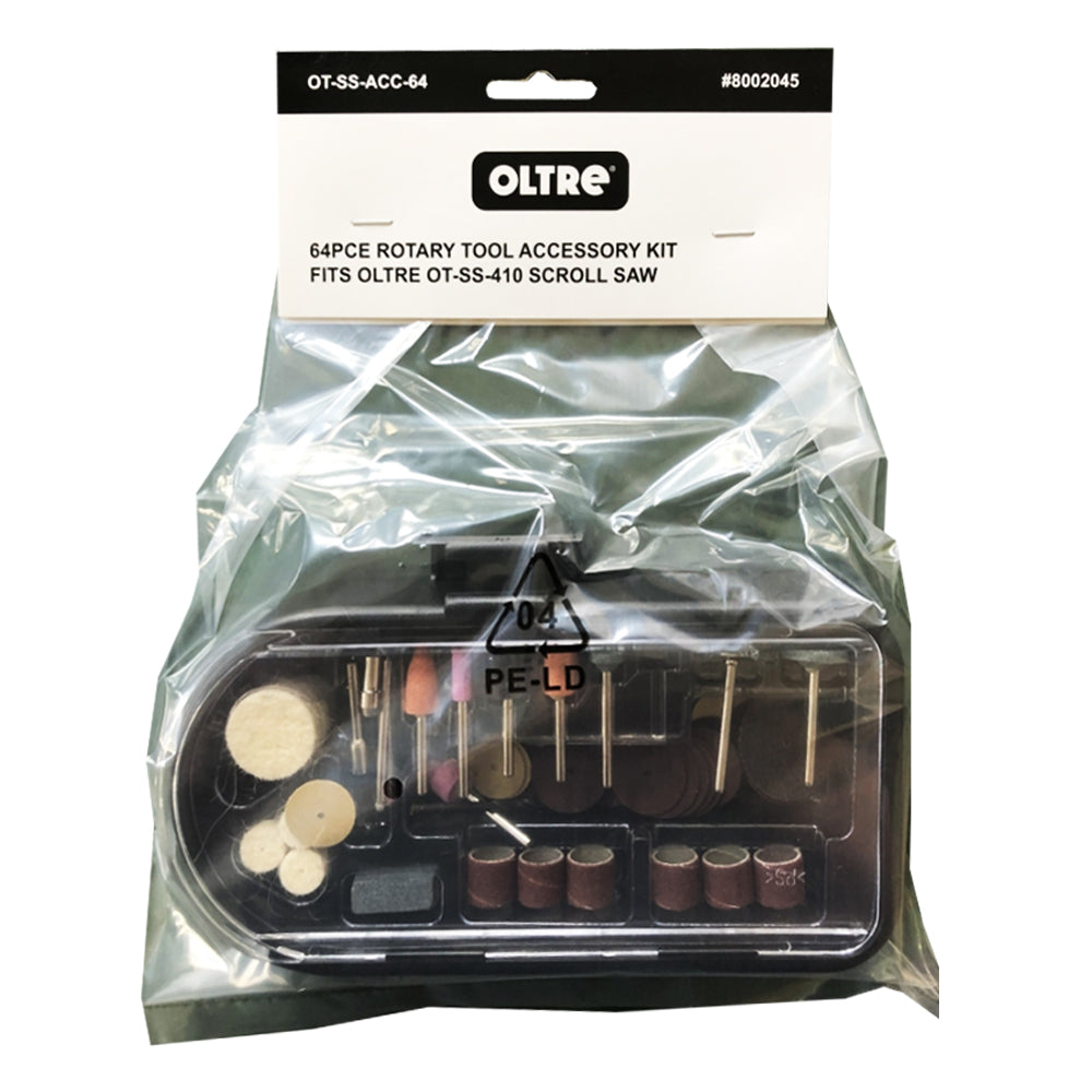64Pce Rotary Tool Accessory Kit suit OT-SS-410 Scroll Saw OT-SS-ACC-64 by Oltre