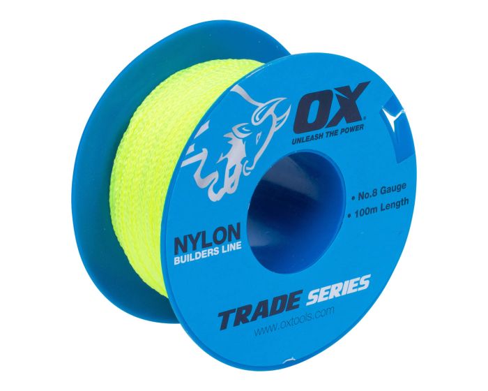 100m 8 Braid Lime String Line OX-T102810 by Ox