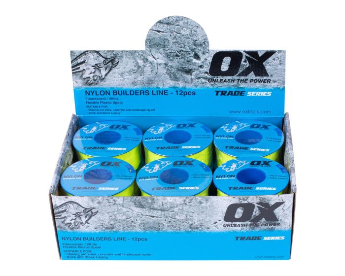 100m 8 Braid Lime String Line OX-T102810 by Ox