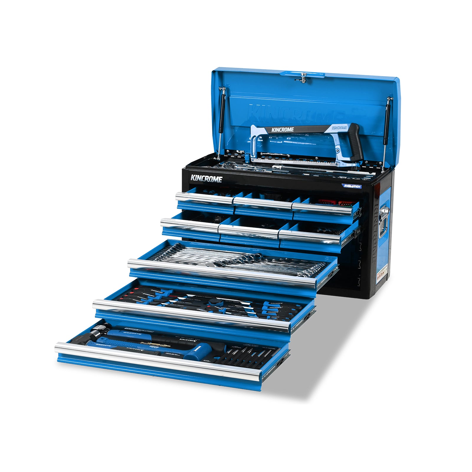 EVOLUTION Chest Tool Kit 222 Piece 9 Drawer 26” - P1704 by Kincrome