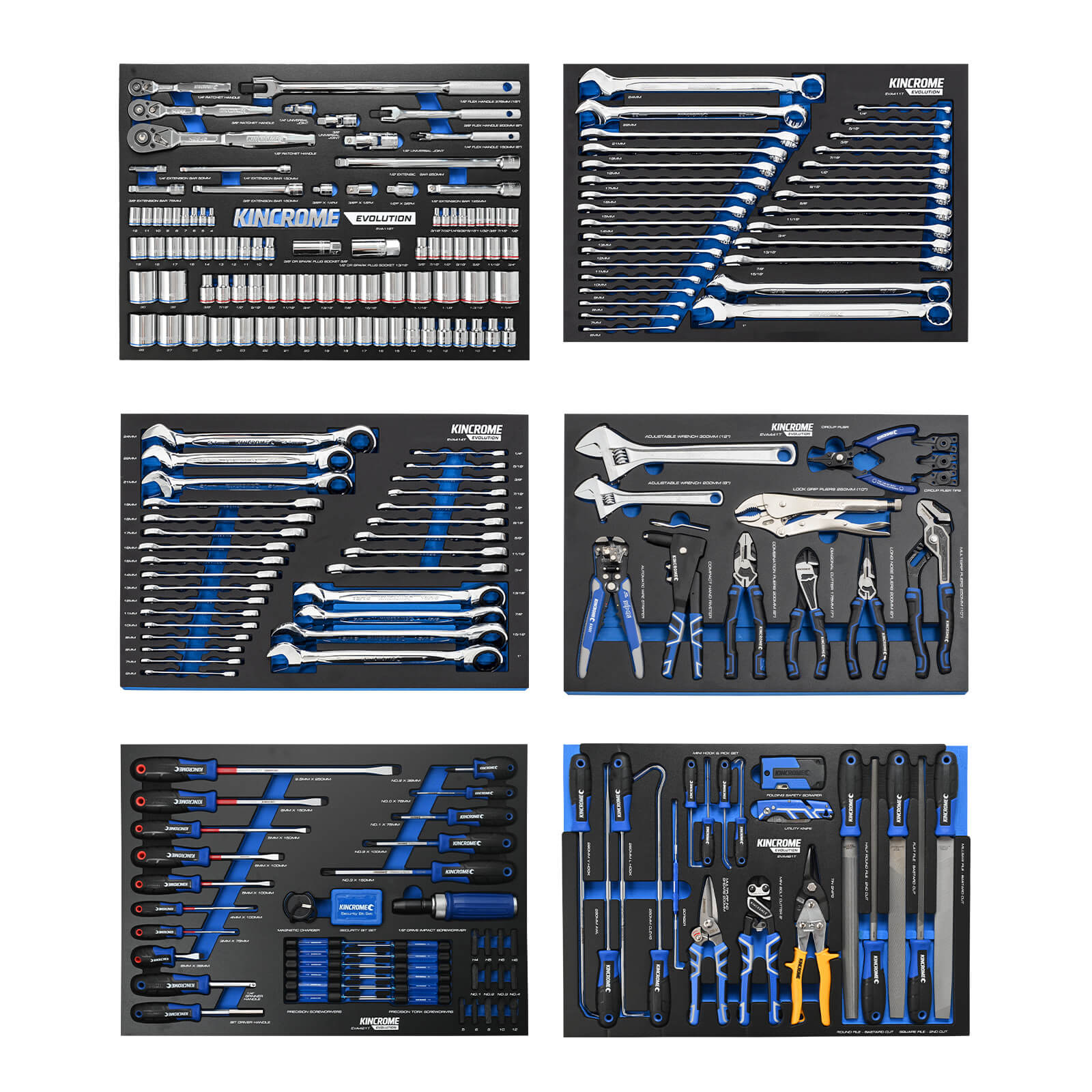 Kincrome EVOLUTION Trolley Tool Kit 493 Piece 13 Drawer (53") P1730