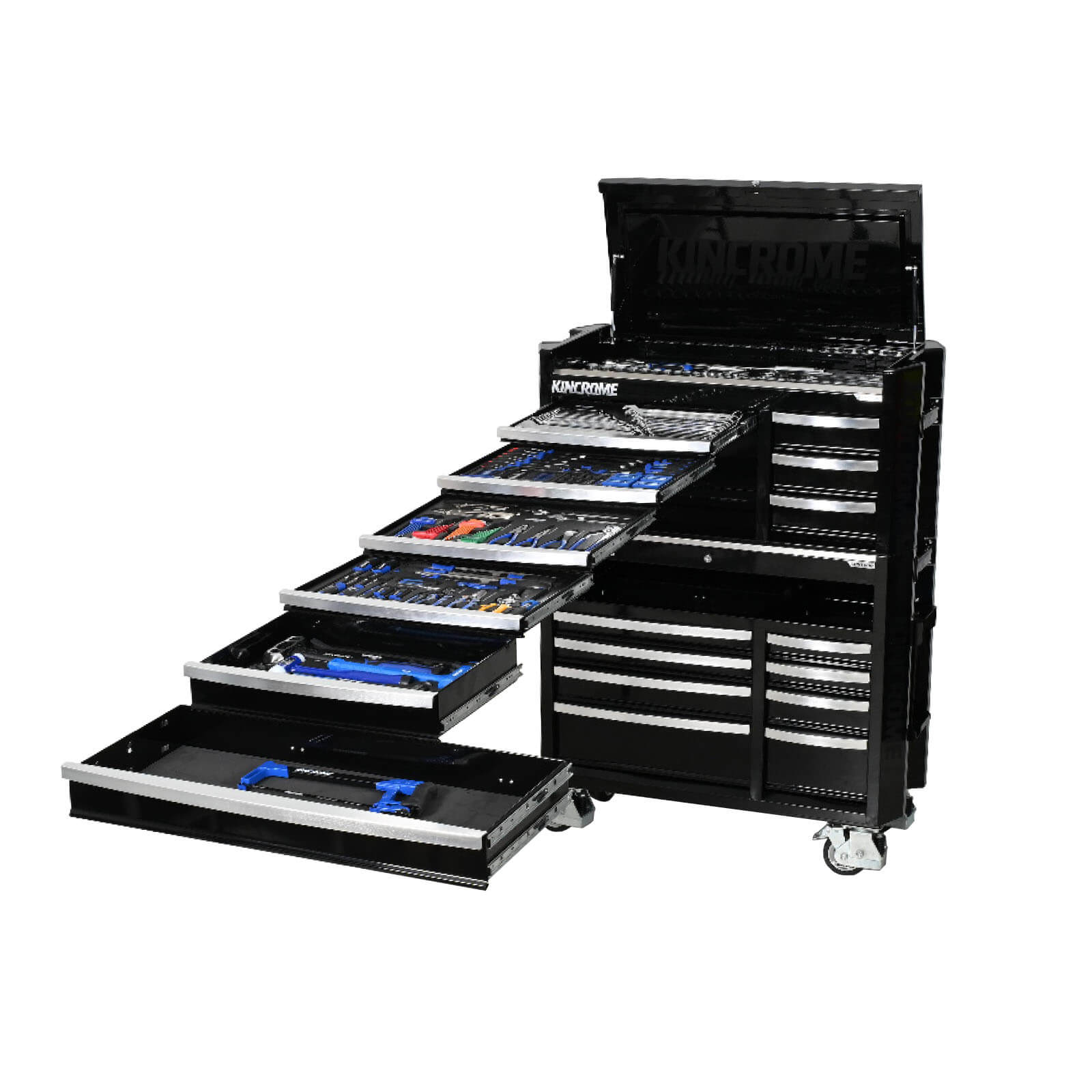 CONTOUR® Workshop Tool Kit 470 Piece 17 Drawer 42" Black - P1823B by Kincrome