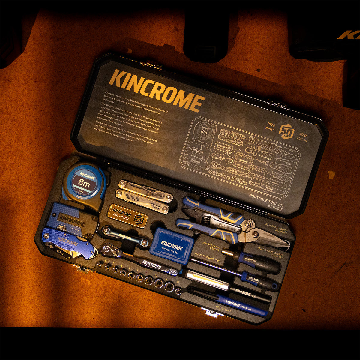 Kincrome 50th Anniversary Portable Tool Kit 61Pce P1939ANV *Limited Edition*