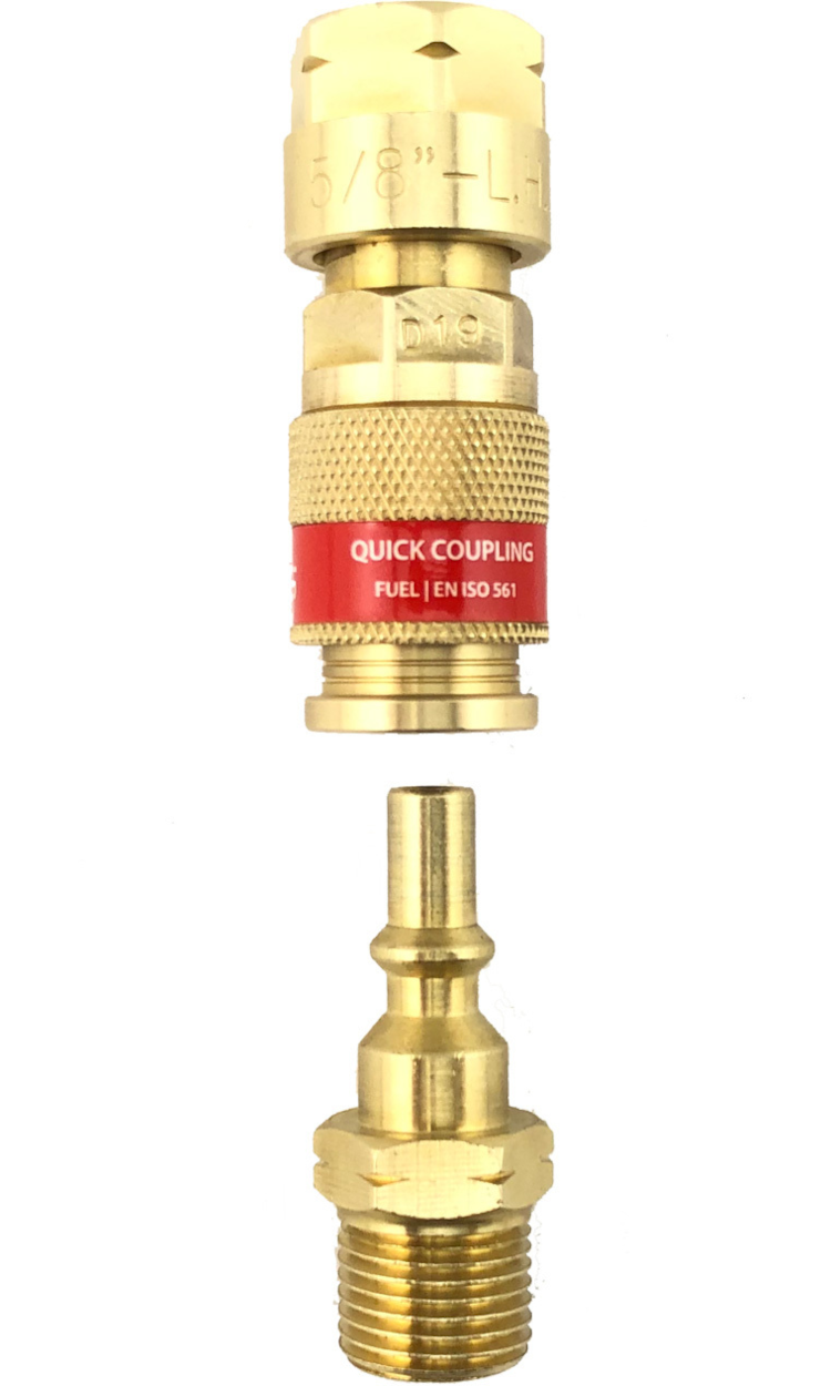 Quick-Coupler Gas Fuel Regulator Mount (Acetylene/LPG) P4-RQCF by Weldclass