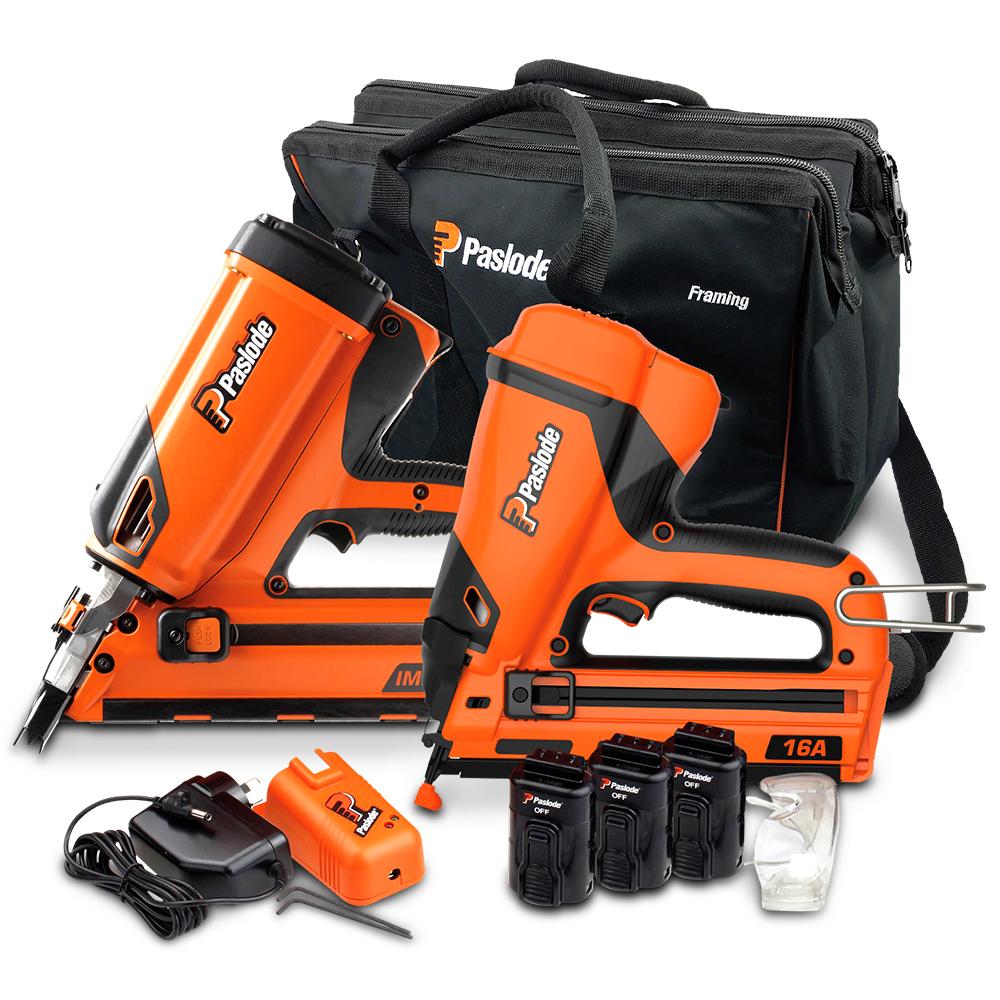 7.4V 2.2Ah Li-ion Cordless Twin FrameMaster and TrimMaster Combo Kit S20510 by Paslode