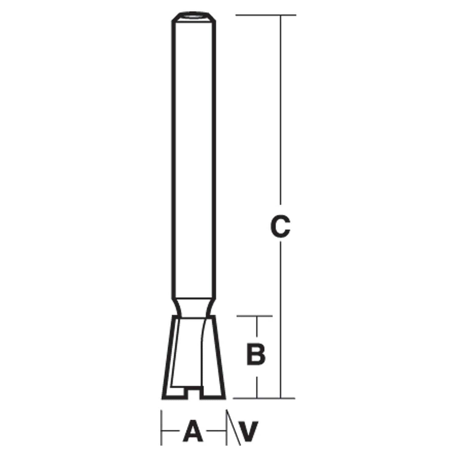 Carbitool 2 Flute – Dovetail “Leigh” Bit – Carbide Tipped TL Series