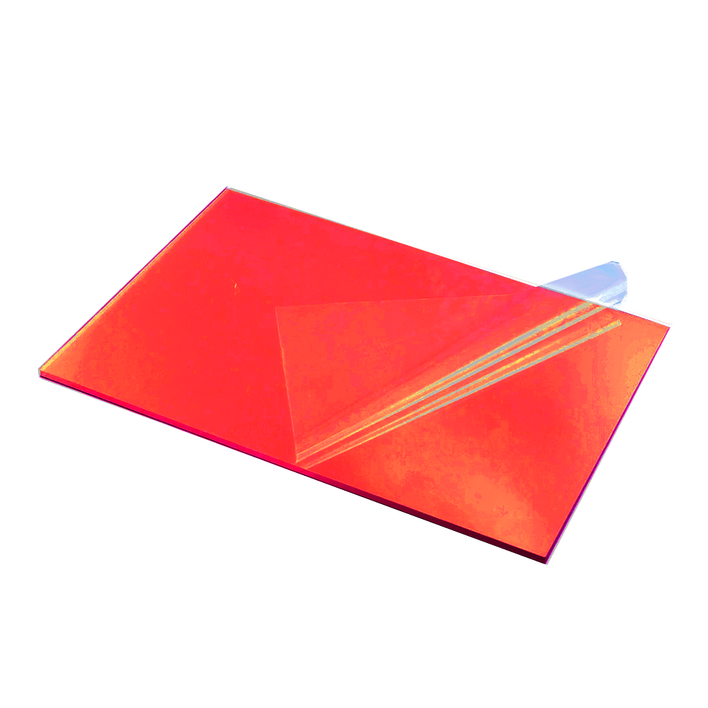 3mm Red Cast Acrylic Panel / Sheet by Tough Acrylic