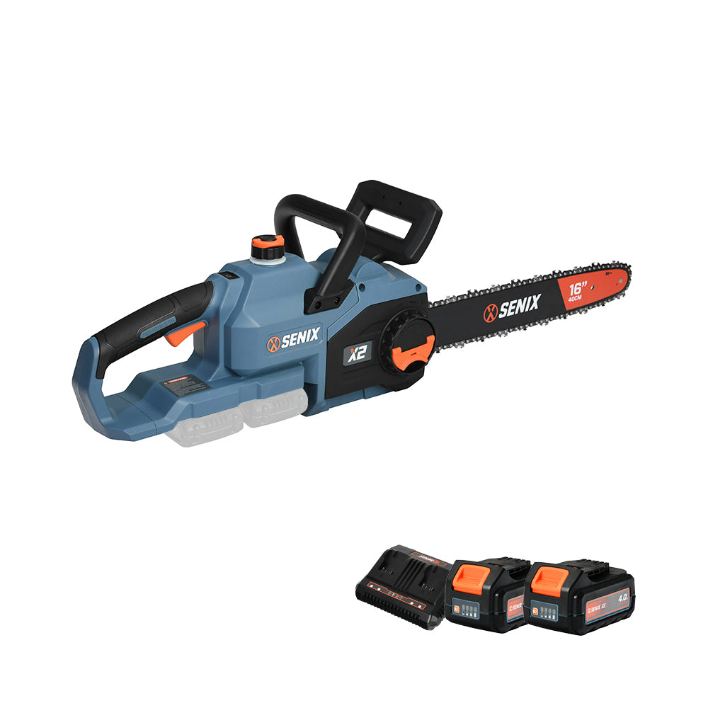 SENIX 2X2 36V Brushless Rear Handle Chainsaw Kit CSX2-M2-EU - 4