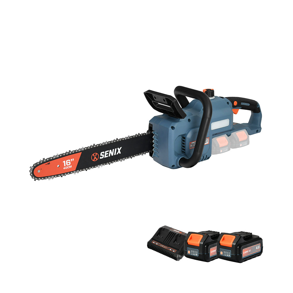 SENIX 2X2 36V Brushless Rear Handle Chainsaw Kit CSX2-M2-EU - 8