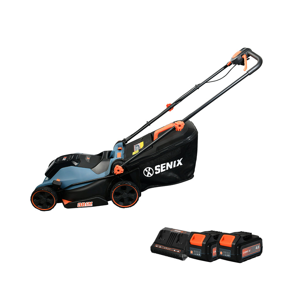 SENIX 2X2 36V 38cm (15") Push Lawn Mower Kit LPPX2-M4-EU - 1