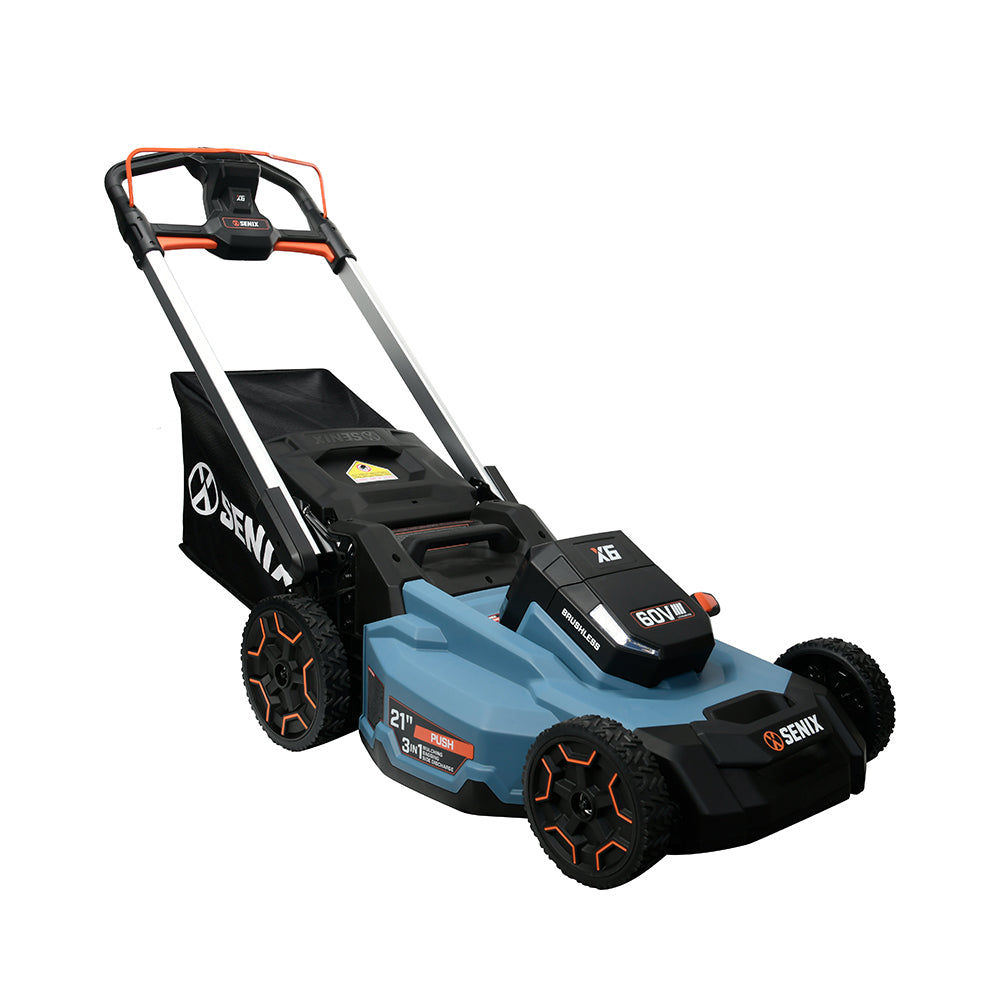 SENIX X6 60V Brushless 53cm (21") Push Lawn Mower Kit LPPX6-H-EU - 3