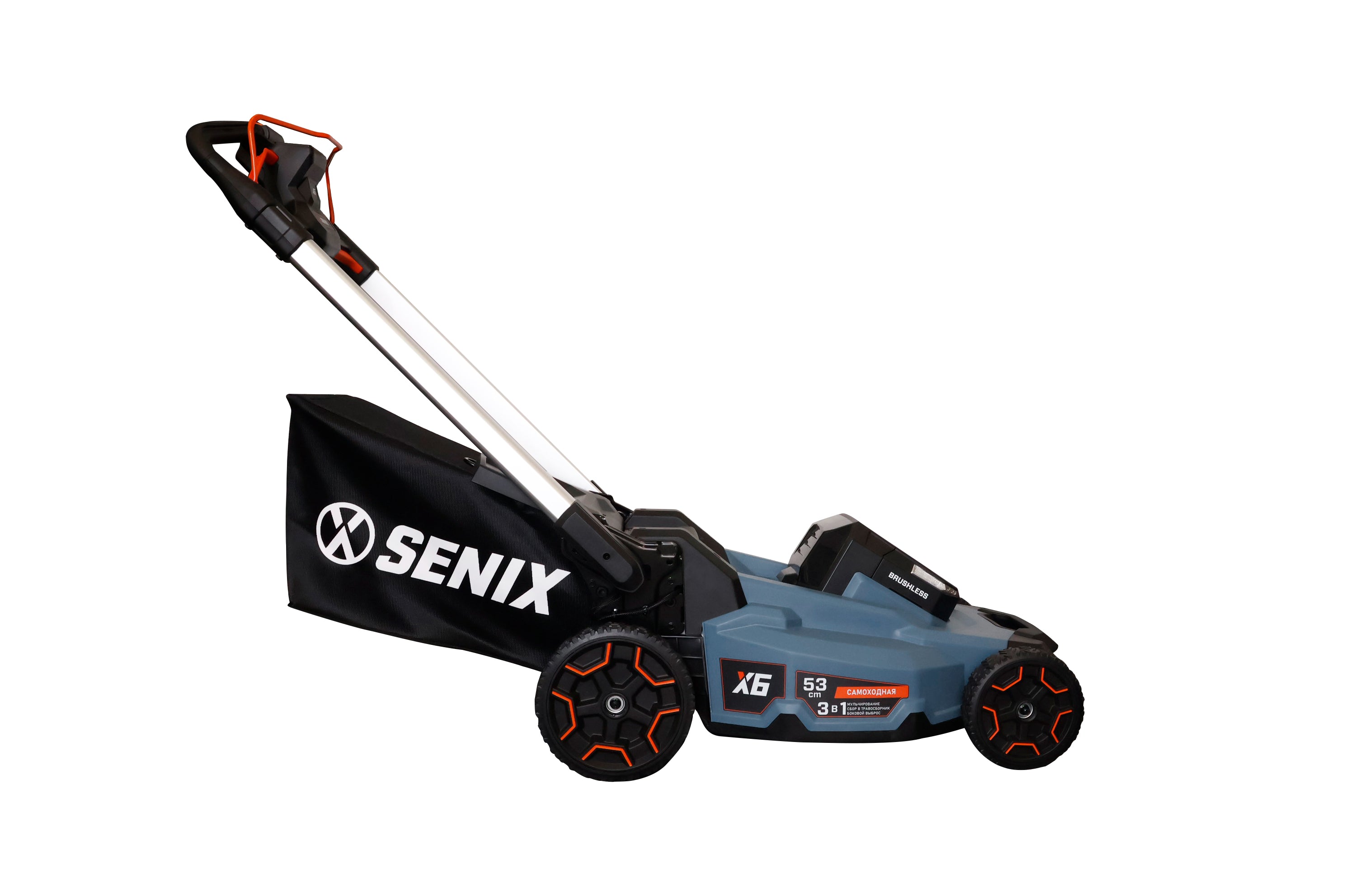 SENIX X6 60V Brushless 53cm (21") Self-Propelled Lawn Mower Kit LPSX6-H-EU - 7