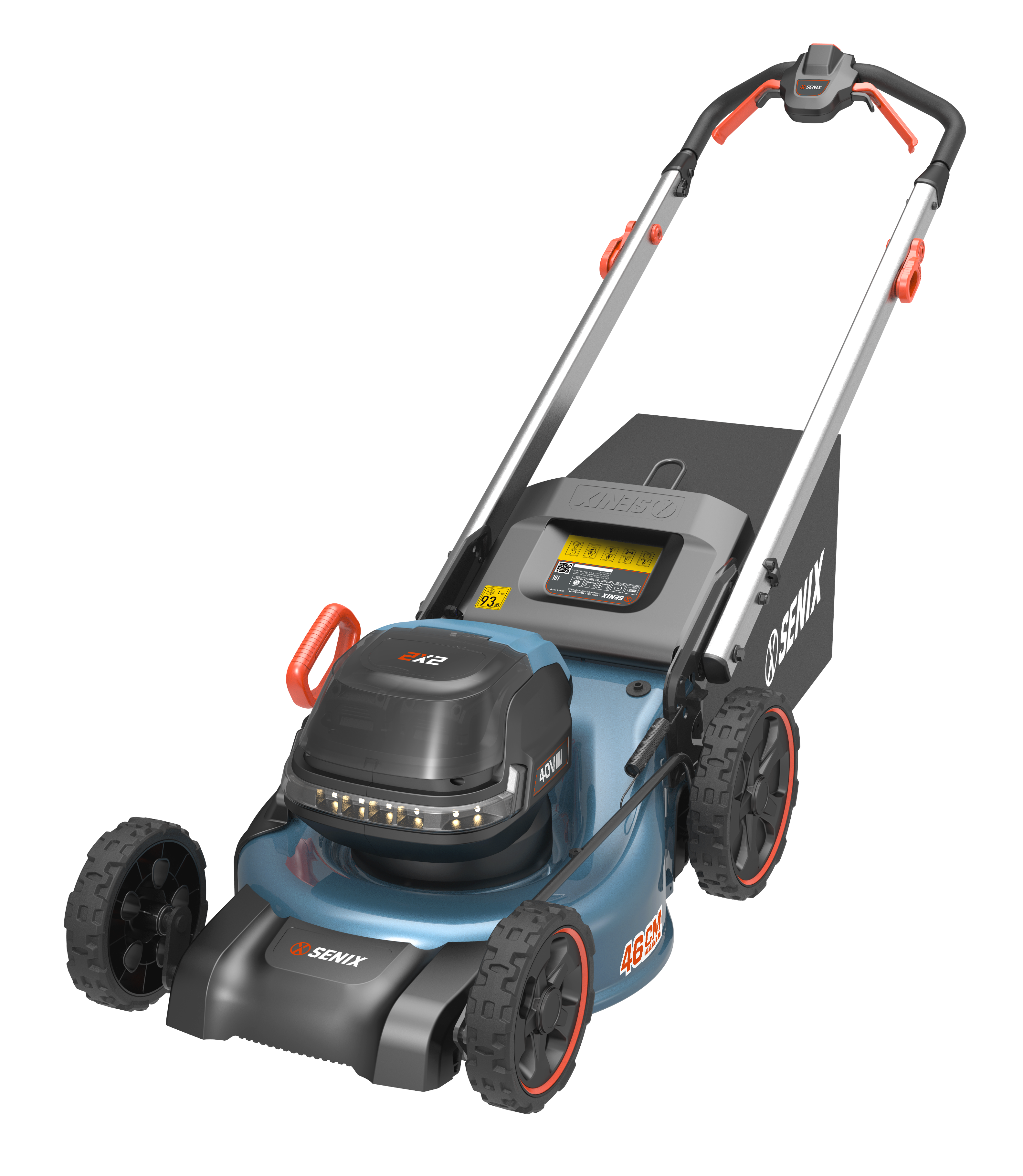 SENIX 2X2 36V Brushless 46cm (18") Self-Propelled Lawn Mower Kit LSSX2-H-EU - 2