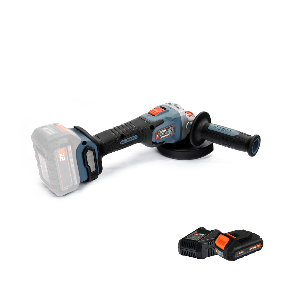 SENIX X2 18V 125mm Angle Grinder Kit PAX2125-M2-EU - 2