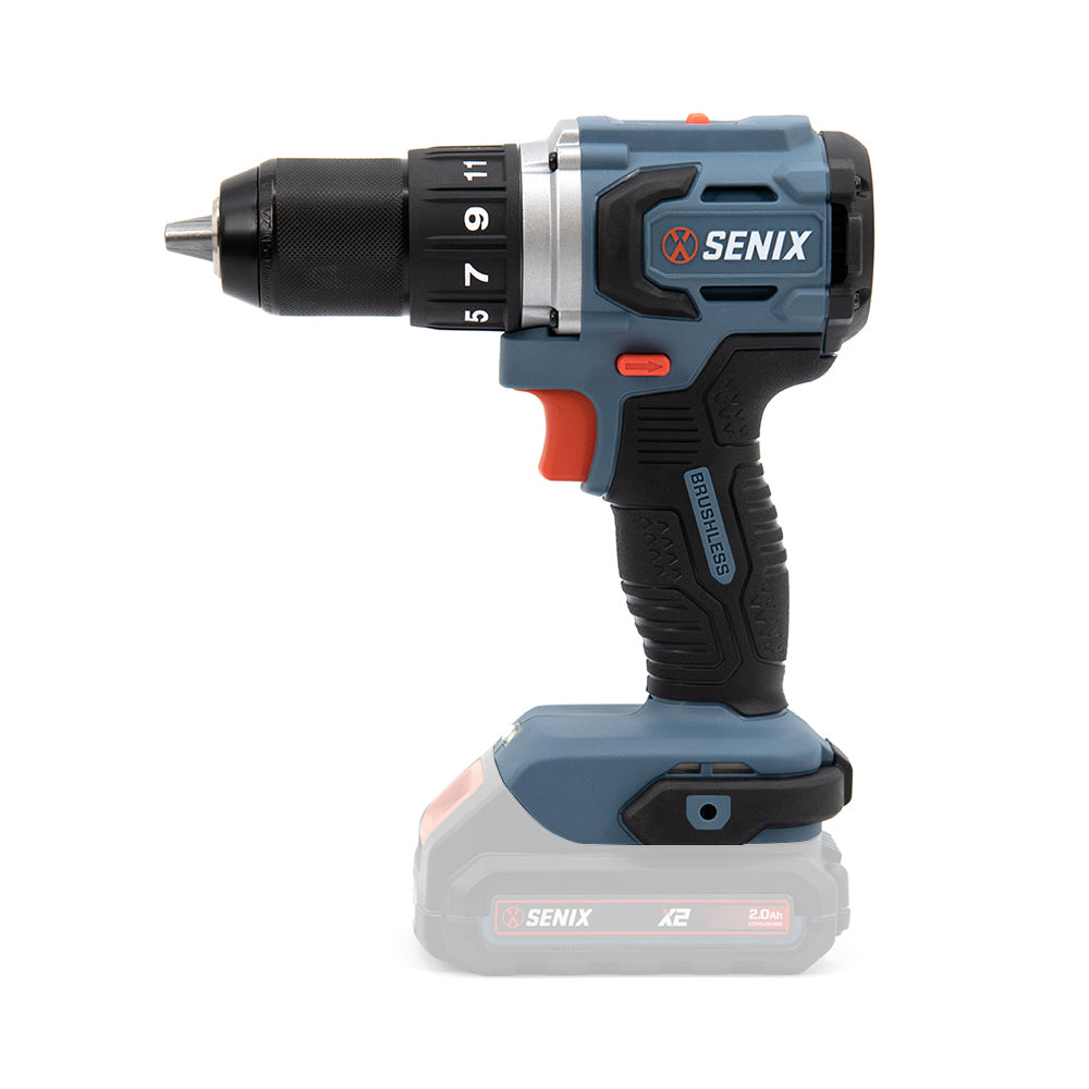 SENIX X2 18V Brushless 60Nm Drill/Driver Skin PDDX2-M2-EU-0 - 1