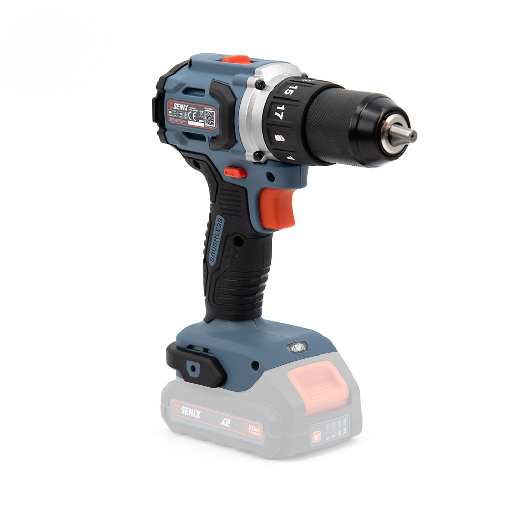 SENIX X2 18V Brushless 60Nm Drill/Driver Skin PDDX2-M2-EU-0 - 8