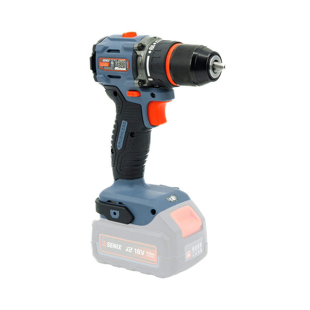 SENIX X2 18V Brushless 60Nm Compact Drill/Driver Skin PDDX2-M4-EU-0 - 7