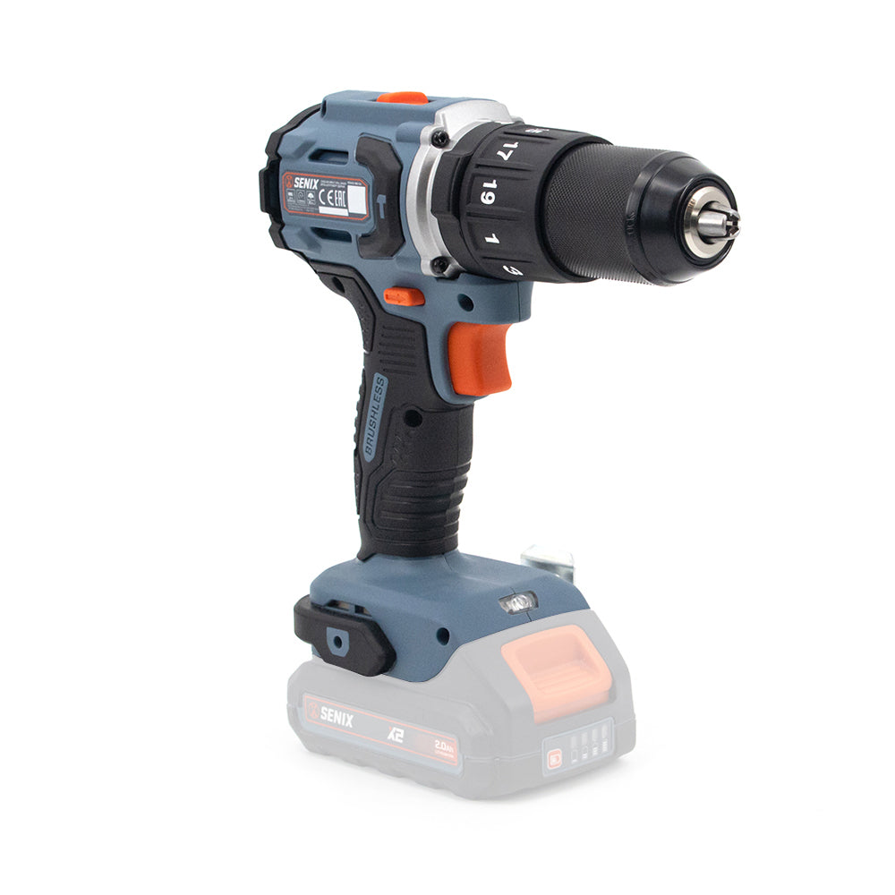 SENIX X2 18V Brushless 60Nm Hammer Drill Skin PDHX2-M2-EU-0 - 4