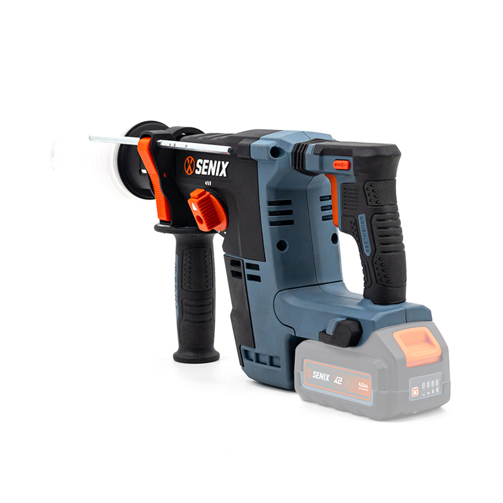 SENIX X2 18V Brushless 24mm SDS Plus Rotary Hammer Skin PDRX2-M4-EU-0 - 3