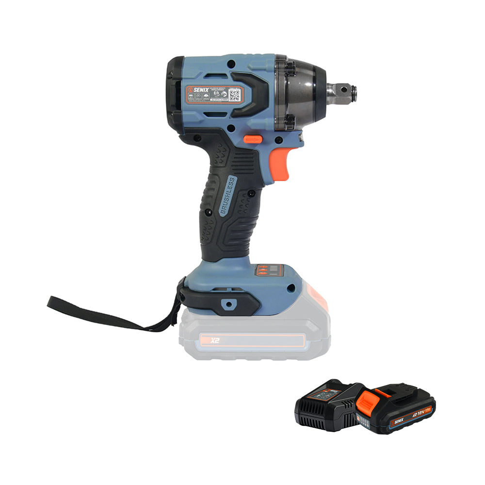 SENIX X2 18V 1/2" Compact Impact Wrench Kit PDWX2-M2-EU - 3