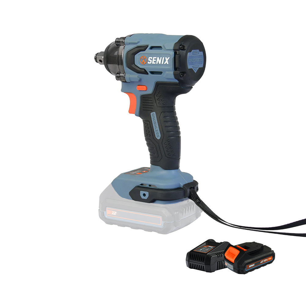 SENIX X2 18V 1/2" Compact Impact Wrench Kit PDWX2-M2-EU - 5