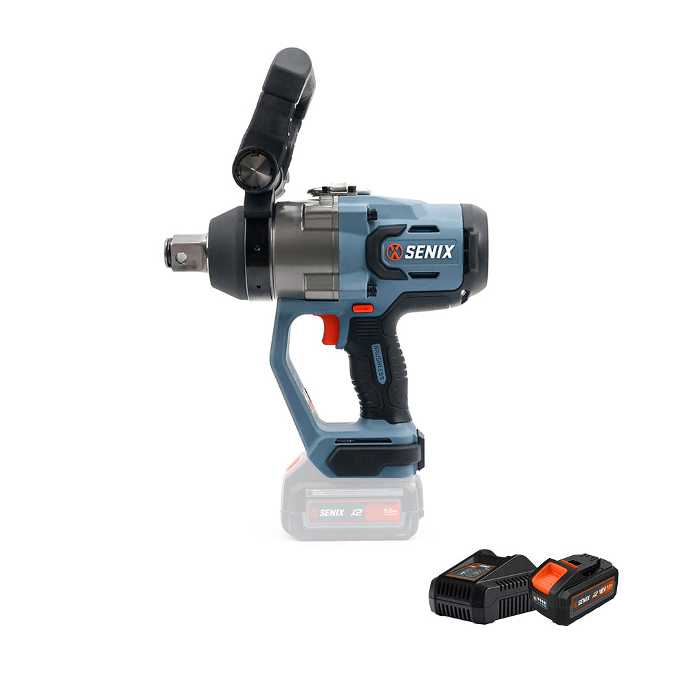 SENIX X2 18V Brushless 1" High-Torque Impact Wrench Kit PDWX2-M6-EU - 1