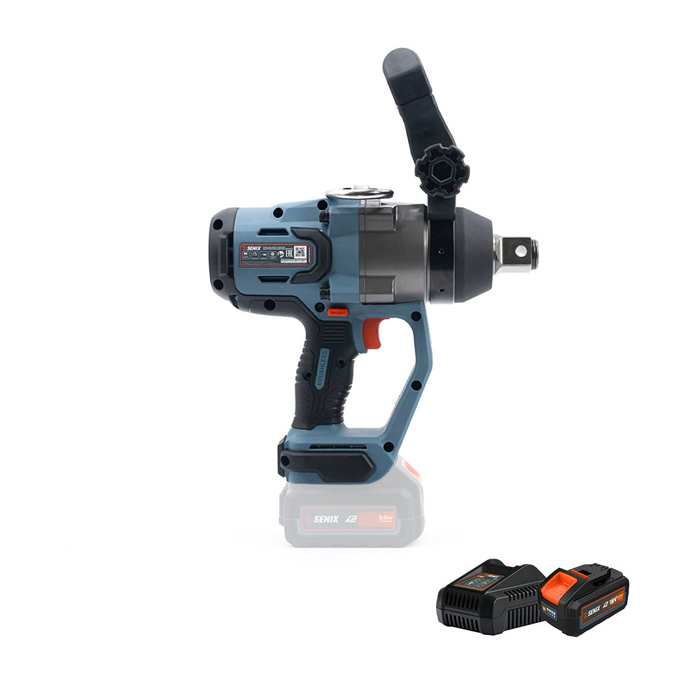 SENIX X2 18V Brushless 1" High-Torque Impact Wrench Kit PDWX2-M6-EU - 3