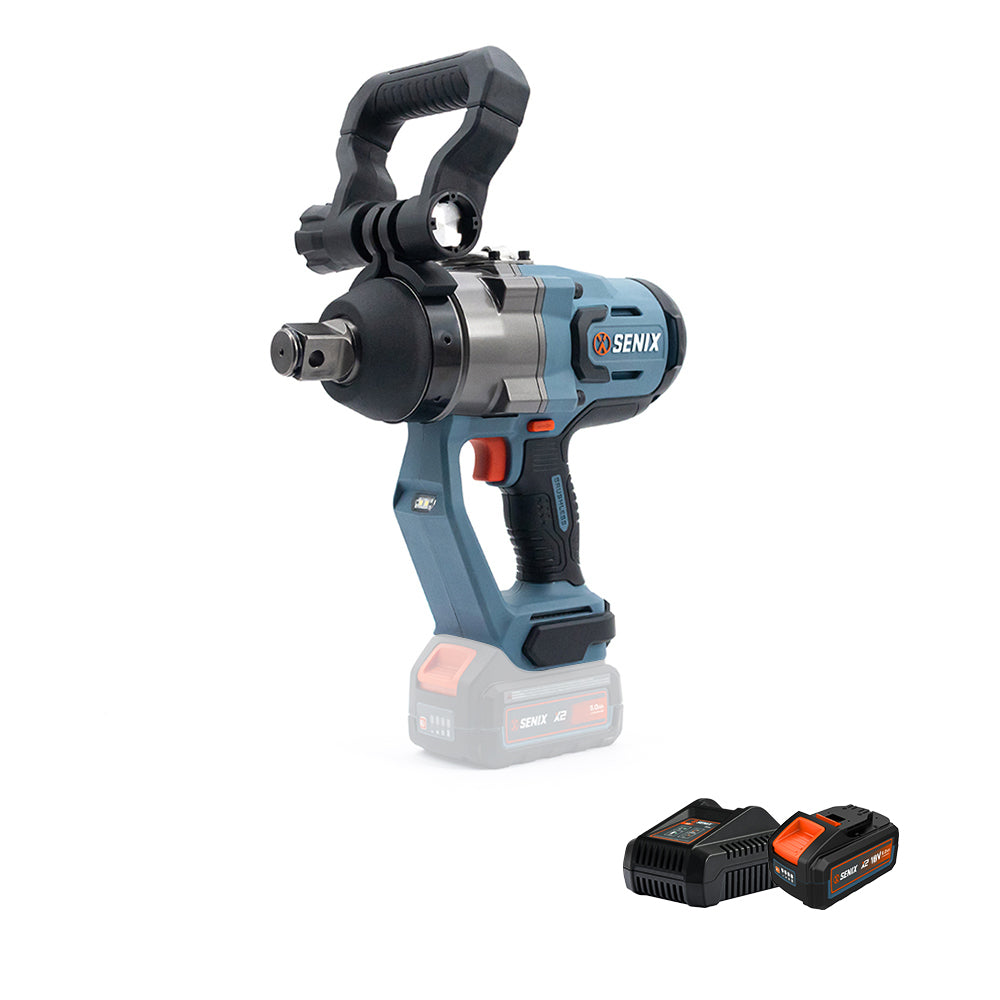 SENIX X2 18V Brushless 1" High-Torque Impact Wrench Kit PDWX2-M6-EU - 9