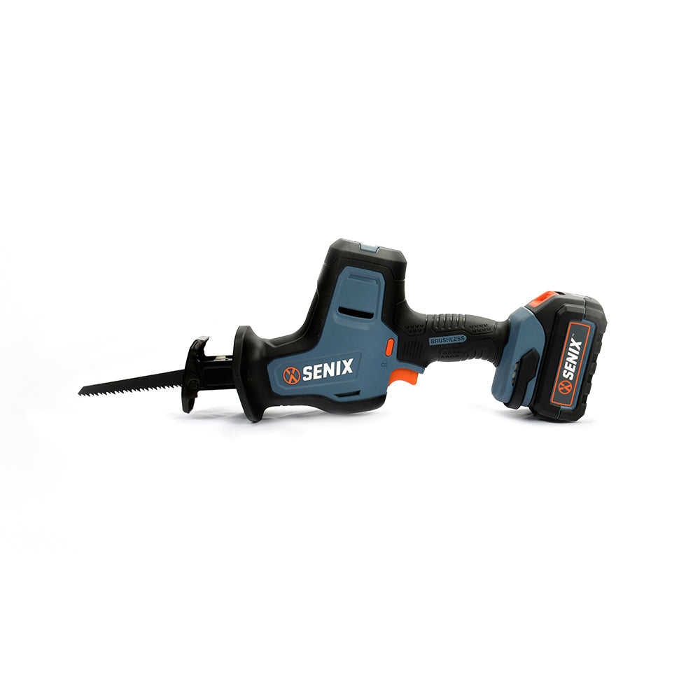 SENIX X2 18V Brushless 22mm Compact Reciprocating Saw Kit PSRX2-M2-EU