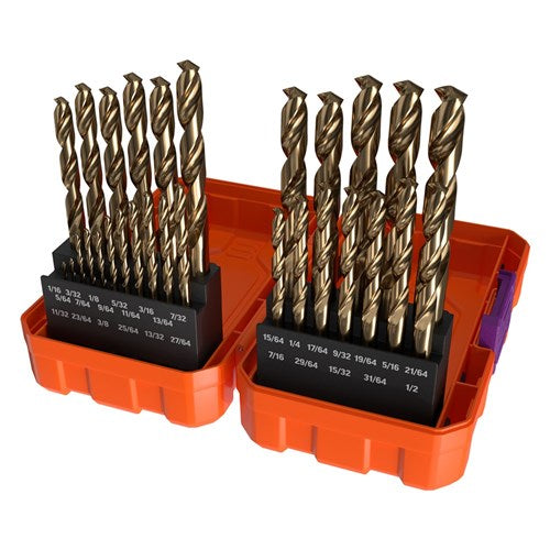 Alpha 29Pce Cobalt Imperial Tuffbox Pro Drill Set SI29CO