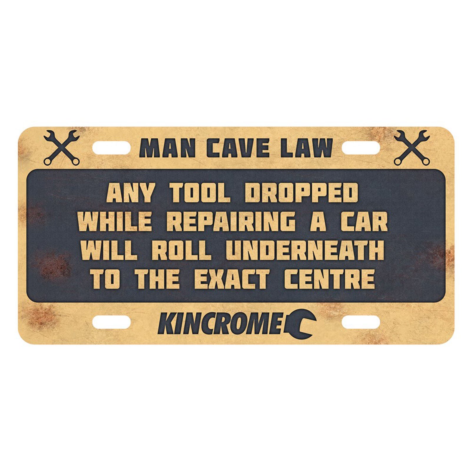 Kincrome RETRO™ Sign Man Cave Law - Under Car SIGN21