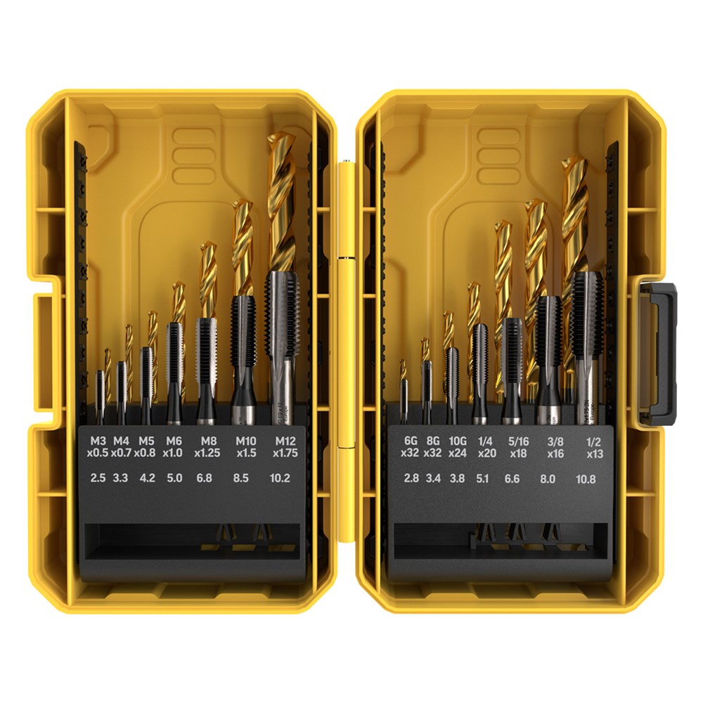 Alpha 28Pce Drill and Tap Metric & UNC Tuffbox Pro Set SMUHT28TP-B