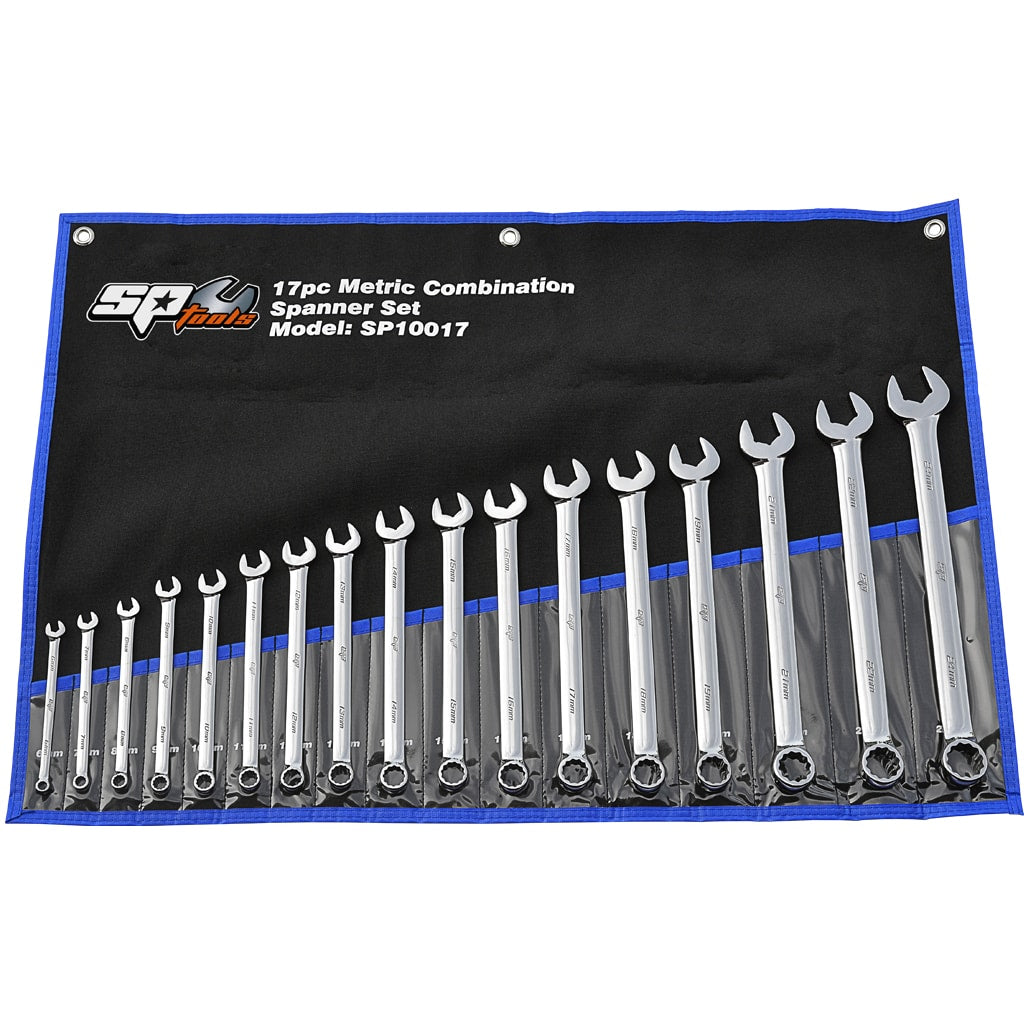 Combination ROE Spanner Set, Metric, 17Pce - SP10017 by SP Tools