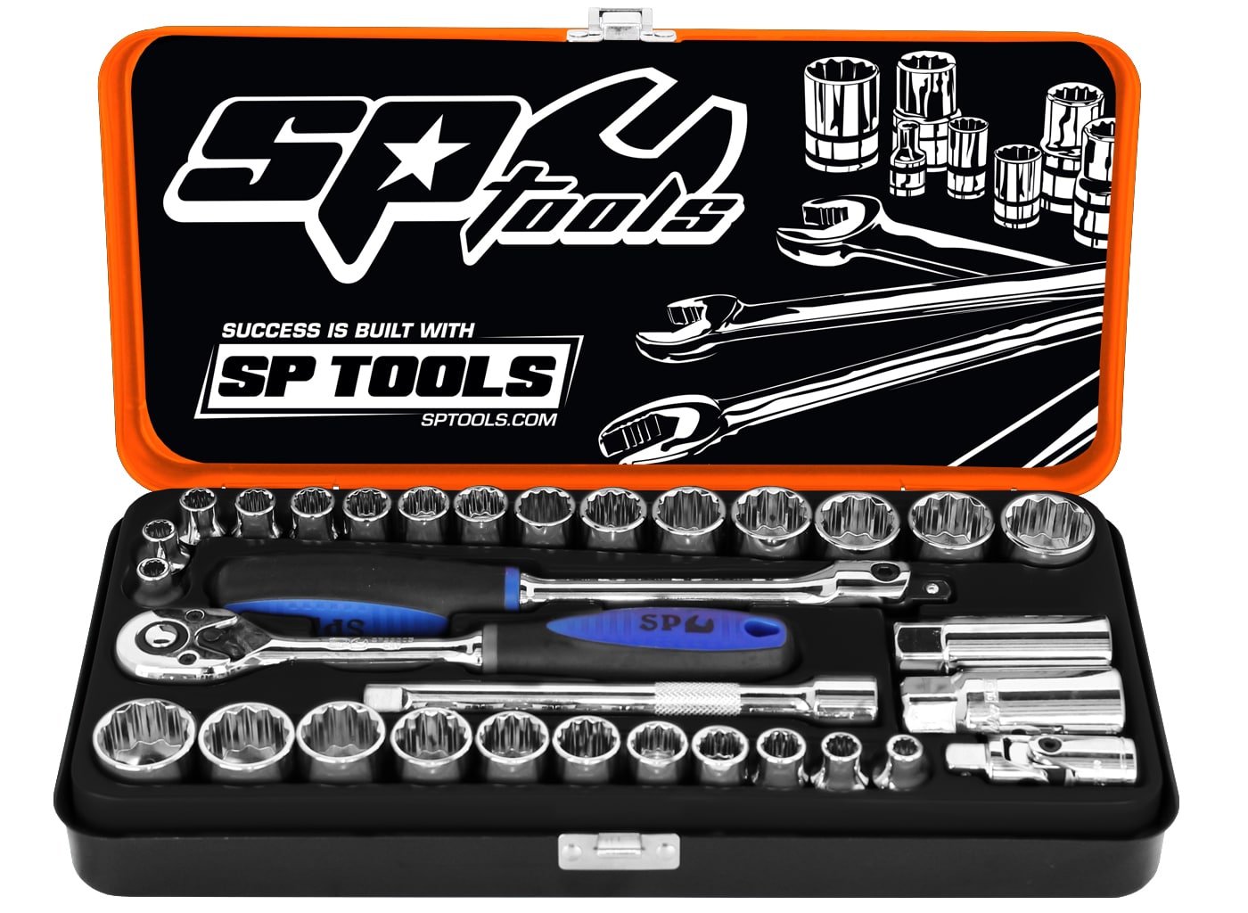 3/8" Drive Socket Set Metric/Sae 32Pce - SP20202 by SP Tools