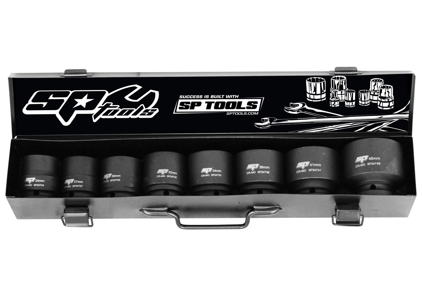 3/4"Drive Impact Socket Set, 6 Point Metric, 8Pce - SP20410 by SP Tools