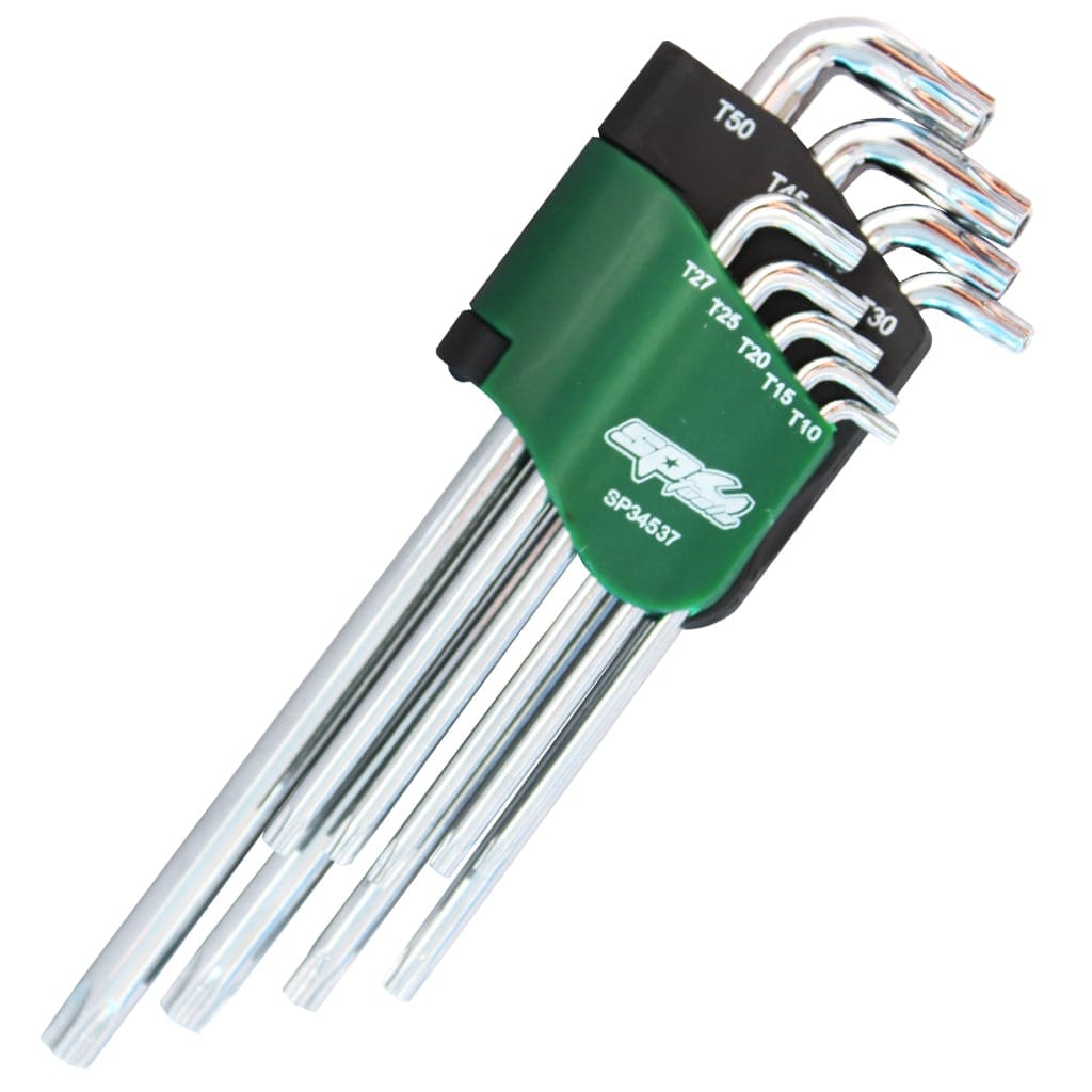 Key Set Stubby Tamper Proof TORX Colour Coded 9Pce - SP34537 by SP Too