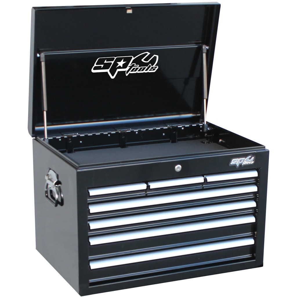 Tool Chest (Empty) 7 Drawer Custom Series Black SP40102 by SP Tools