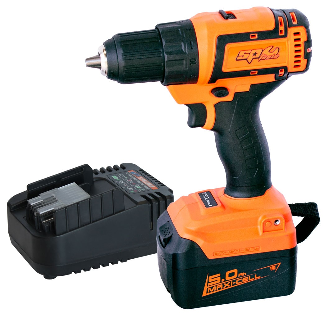 18V 13mm 5.0AH Drill Driver Brushless 2 Speed - SP81235 by SP Tools