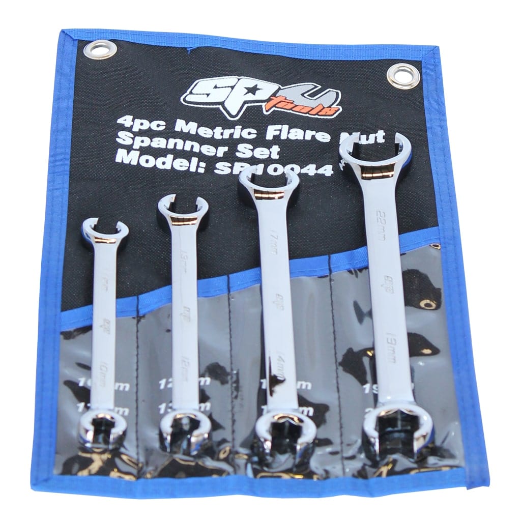 Flare Nut Spanner Set Metric 4Pce - SP10044 by SP Tools