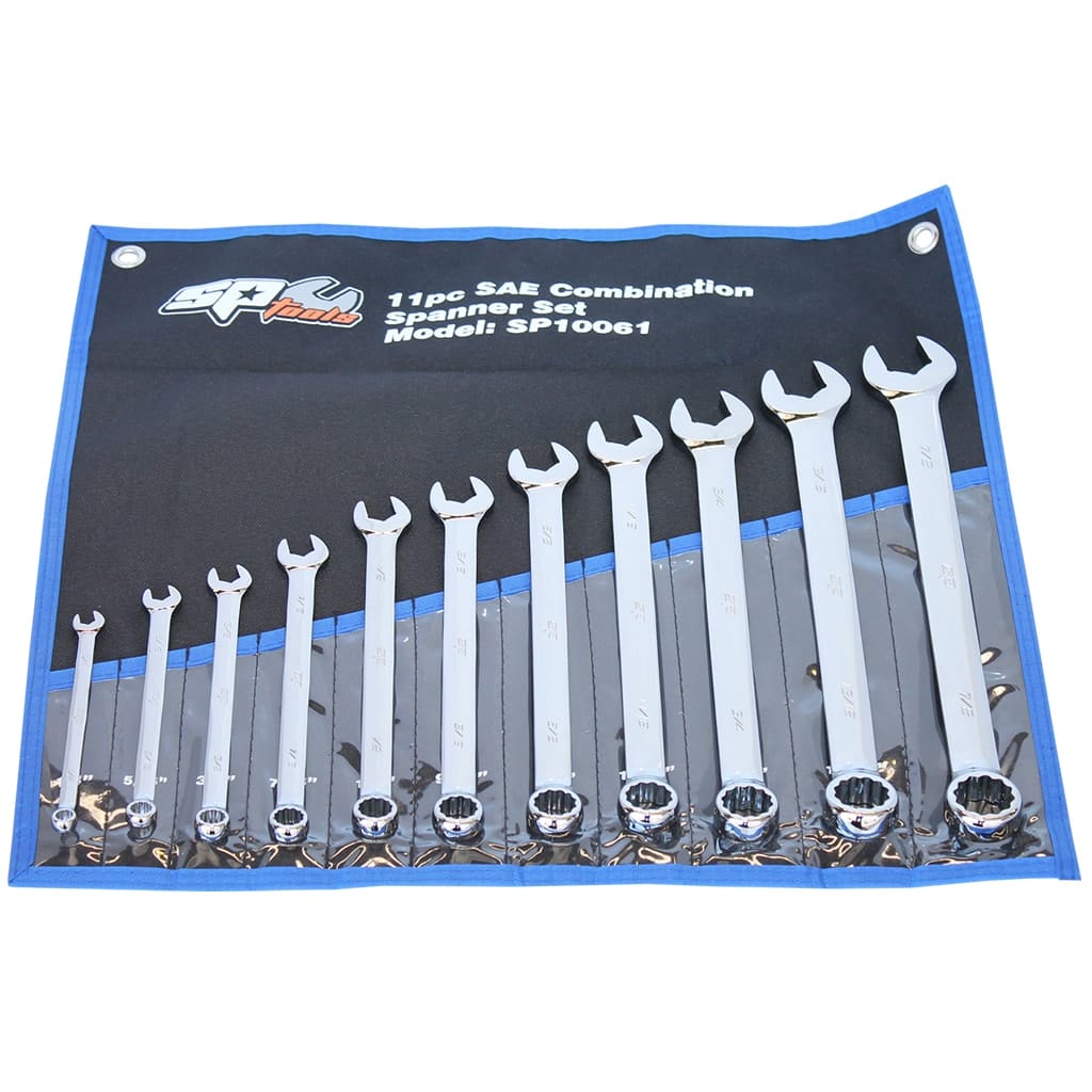 Combination Roe Spanner Set Sae 11Pce - SP10061 by SP Tools