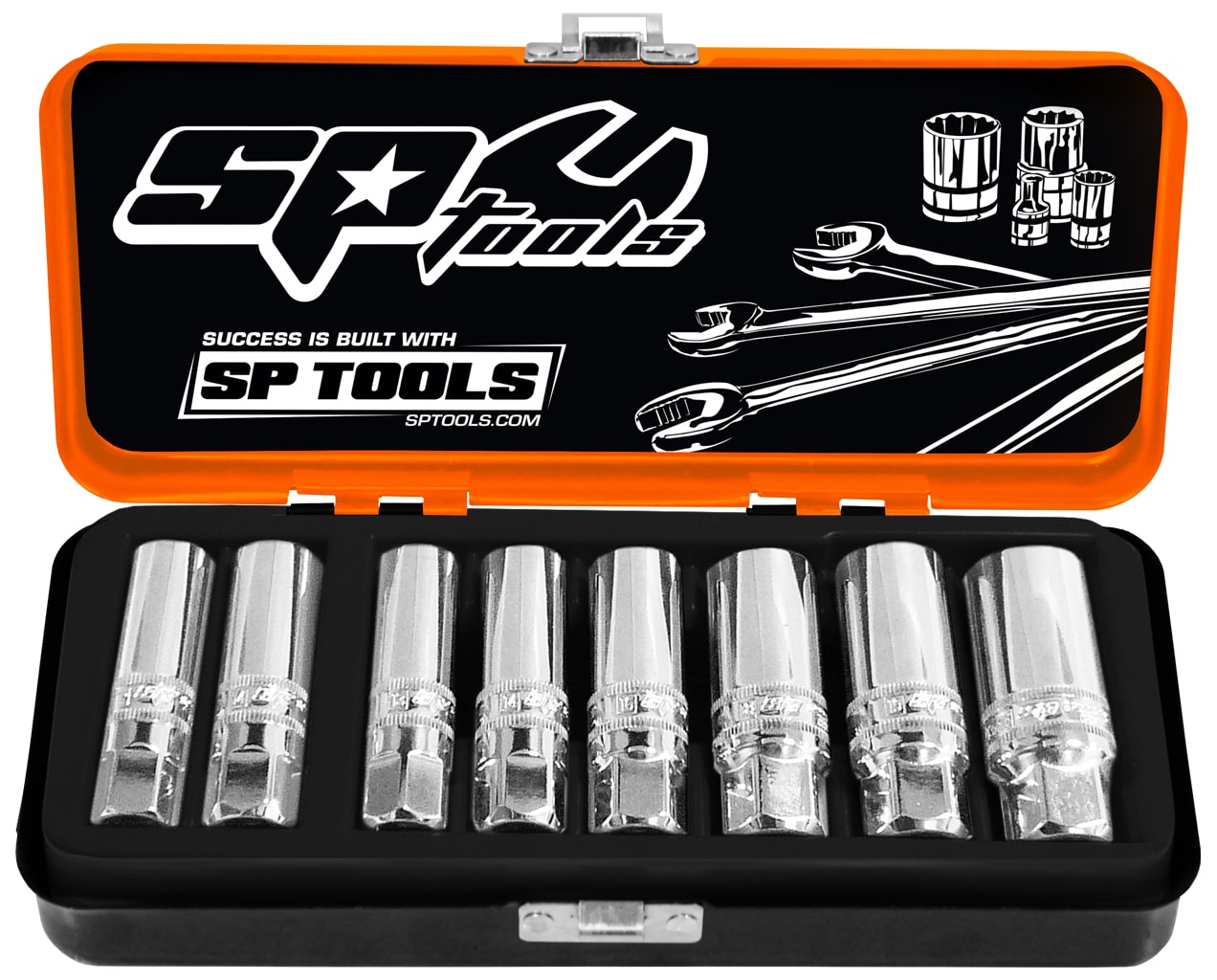 3/8"Drive Socket Set Magnetic Spark Plug Metric/Sae 8Pce - SP20290 by SP Tools