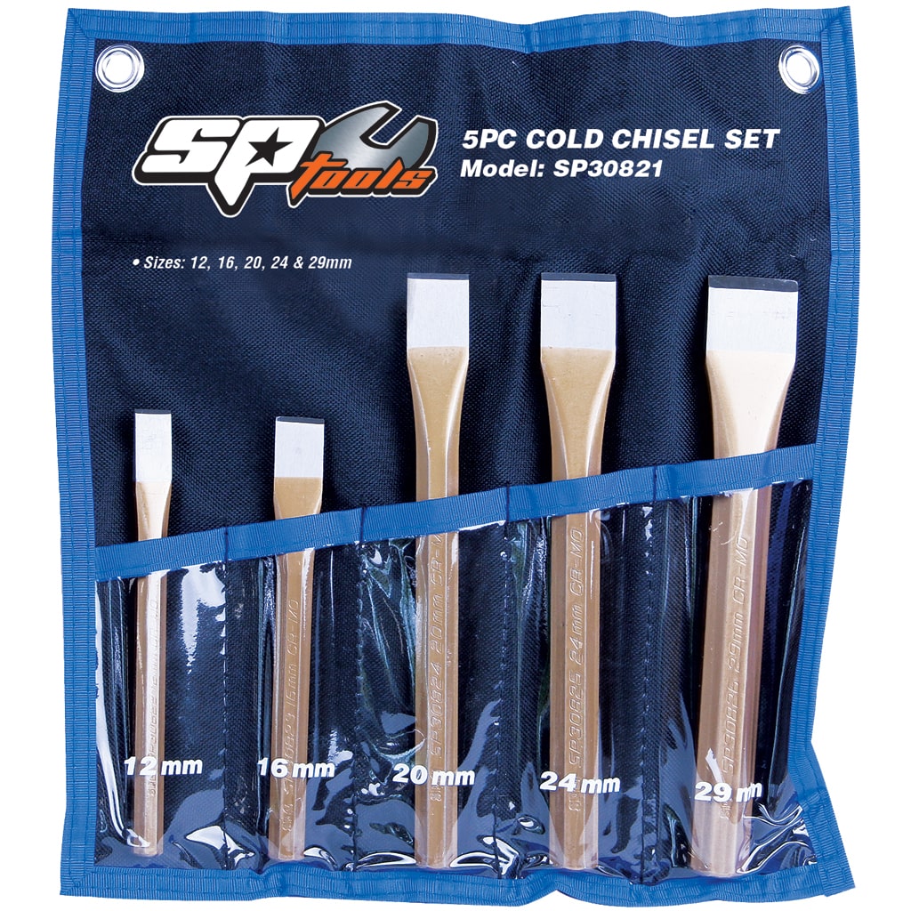 Cold Chisel Set, 5Pce - SP30821 by SP Tools