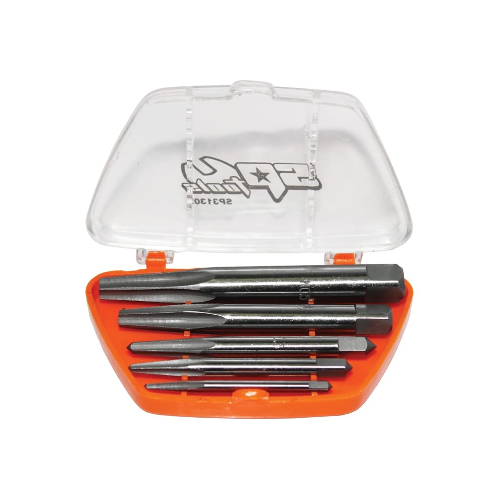 Screw Extractor Set Straight Type 5Pce - SP31302 by SP Tools