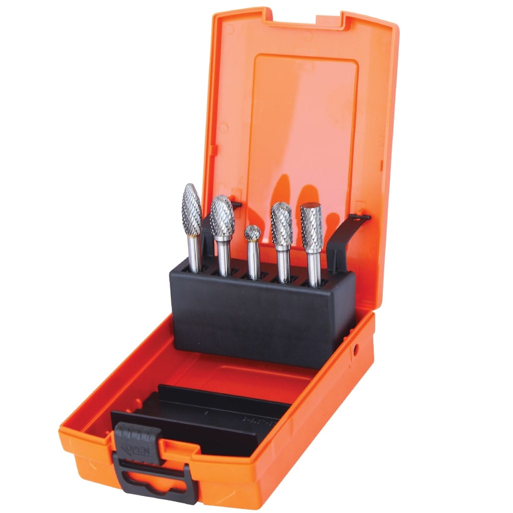 Tungsten Carbide Burr Set Steel 5Pce - SP31380 by SP Tools