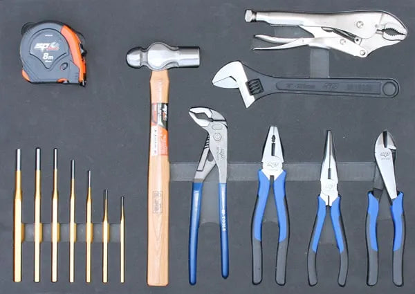 SP Tools Custom Series 201Pce Metric Tool Kit With EVA Foam Trays SP50120X