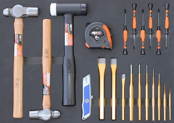 SP Tools Custom Series 254Pce Metric and SAE Tool Kit PLUS EVA Foam Trays SP50123X