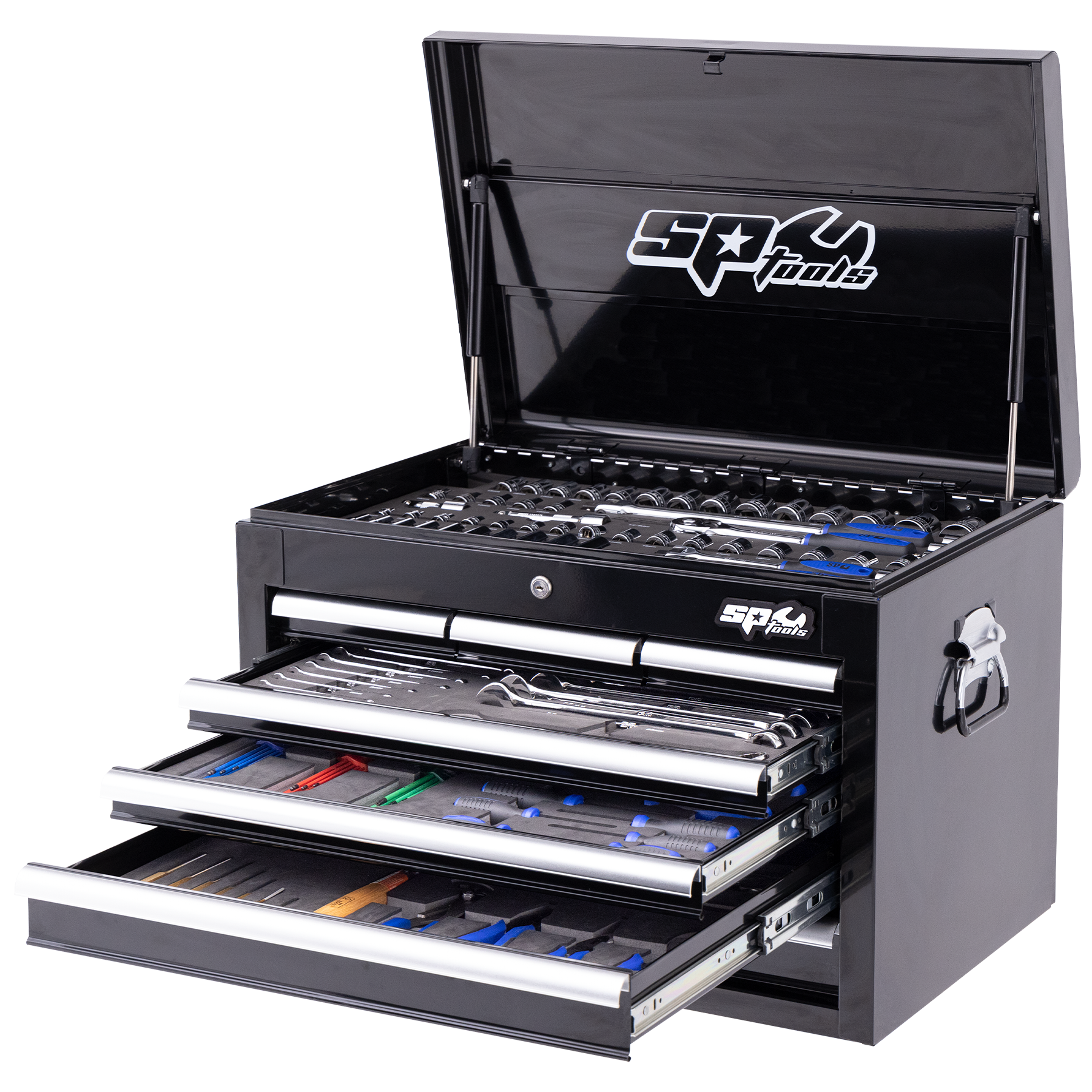 SP Tools Custom Series 201Pce Metric Tool Kit With EVA Foam Trays SP50120X
